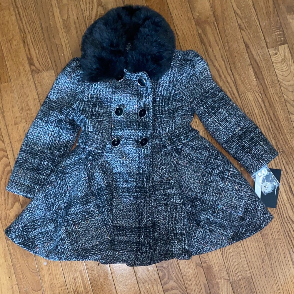 Rothschild Black and Gray Kids Coat